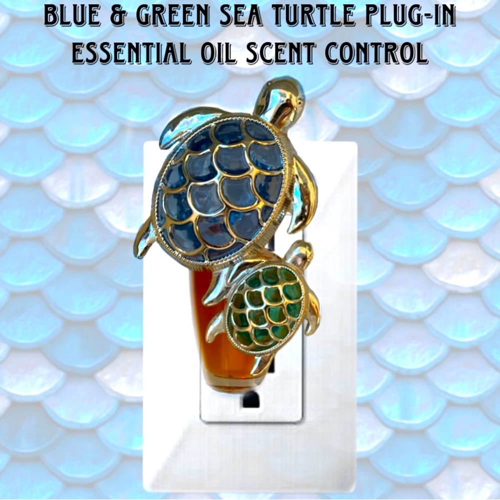 Blue And Green Sea Turtle Plug-in Essential Oil Scent Controller Decoration